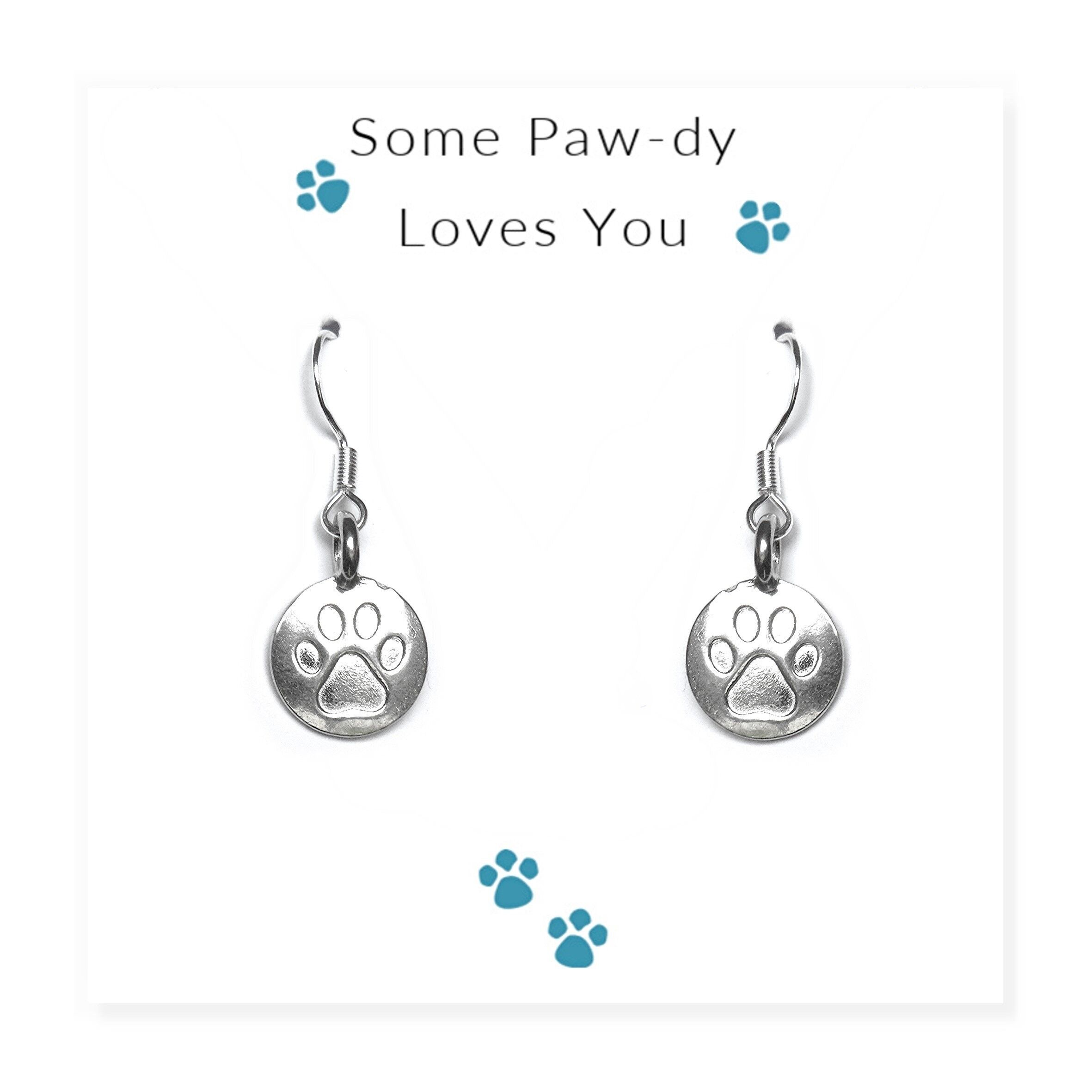 Some Paw-dy Loves You - Orecchini su biglietto di auguri