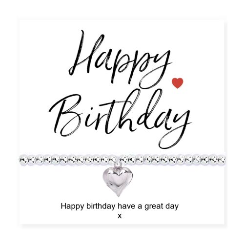 Happy Birthday Bracelet - Message Card