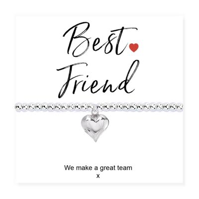 Best Friend Stretch Perlenarmband & Mitteilungskarte