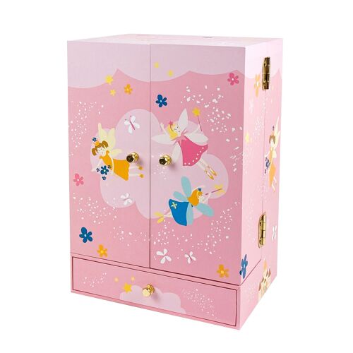 Armoire Musicale Princesse - Rose - Figurine Princesse