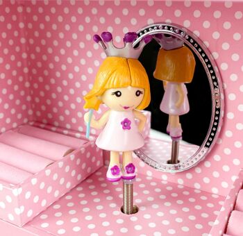 Armoire Musicale Princesse - Rose - Figurine Princesse 4