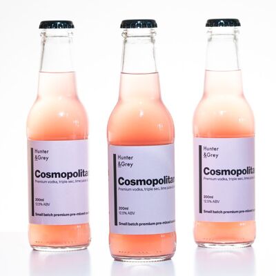 Premium in Flaschen abgefüllter Cosmopolitan - 200ml Flaschen