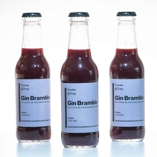Premium Bottled Gin Bramble Cocktail -  200ml Bottles
