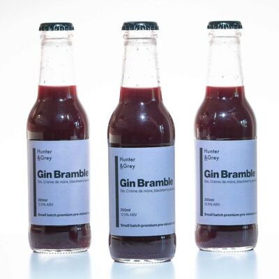 Premium Gin Bramble Cocktail in Flaschen - 200ml Flaschen