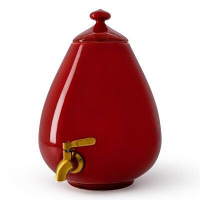 Keramikspender 5L – Porzellanei – Passion Red ACHTUNG! Wasserhahn separat erhältlich
