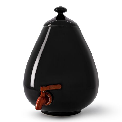 Ceramic Dispenser 5L – Porcelain Egg – Classic Black NB! Tap sold separately