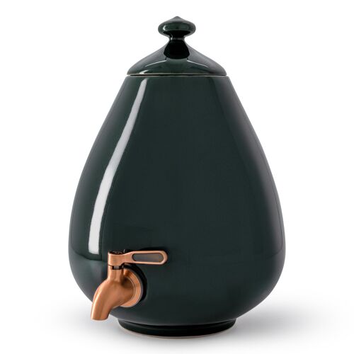 Ceramic Dispenser 5L – Porcelain Egg – Deep Forest Green NB! Tap sold separately