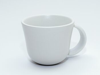 Mug à Café en Grès - 20cl - Blanc Mat 1