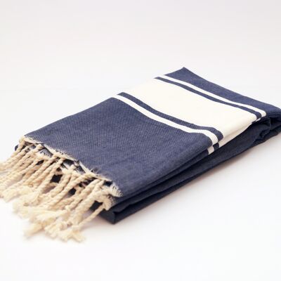 Traditionelles Fouta-Tuch - Denim Blue