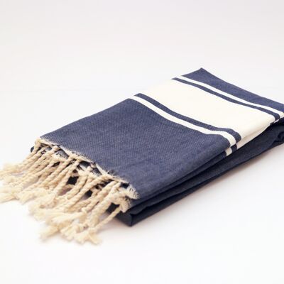 Traditional Fouta Cloth - Denim Blue