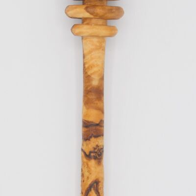 Olive wood honey dipper