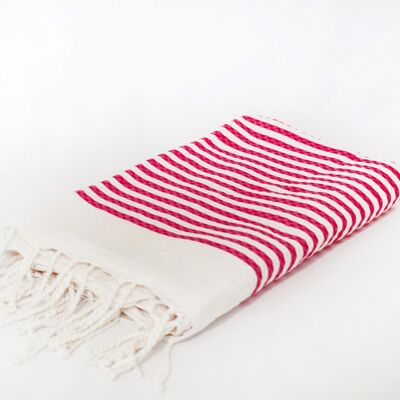 Traditional Fouta Cloth - Zebra Pink