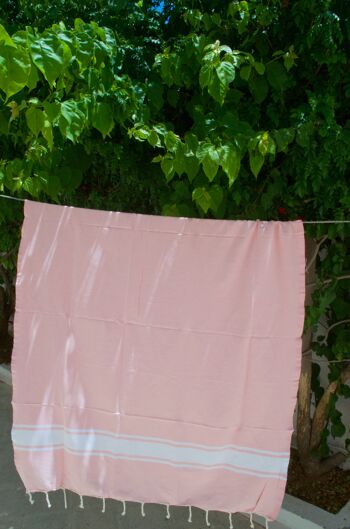 Fouta Traditionnelle - Rose 3