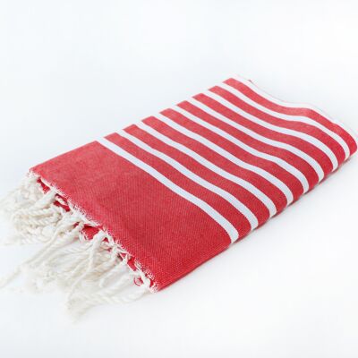 Fouta Traditionnelle - Rouge Brest