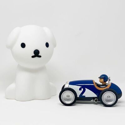 Blaues Rennwagen-Kinderspielzeug