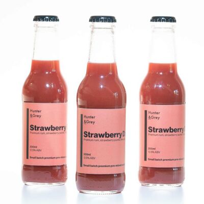 Daiquiri aux fraises Premium en bouteille - Bouteilles de 200 ml