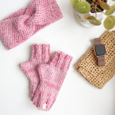 Mitaines laine Femme- Gants Satine