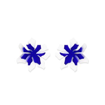 Boucles d'oreilles ROSETA bleu 1