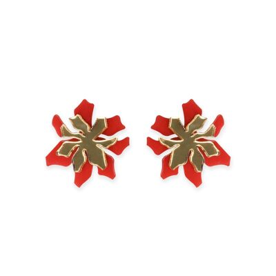 ROSETA red earrings