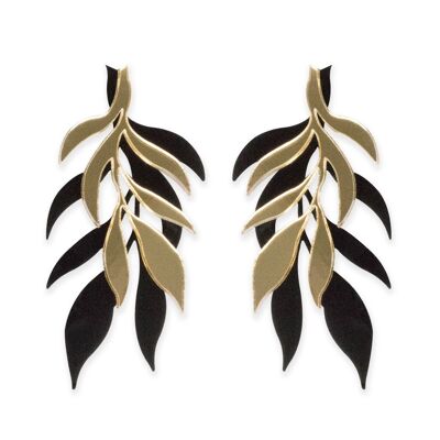 ARTEMISA gold and black earrings