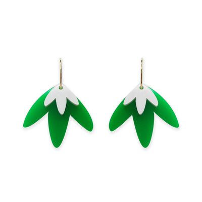 Boucles d'oreilles CAMPANILLA vertes