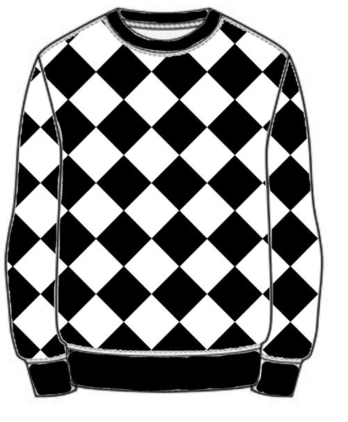 Mono Checker Handmade Jumper