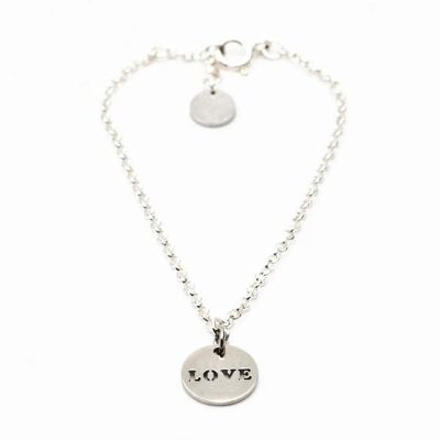 Braccialetto in argento sterling amore incondizionato