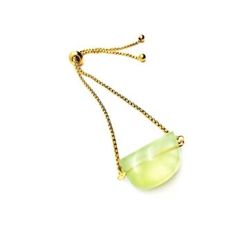 Bracelet Curseur Prehnite - Or 1