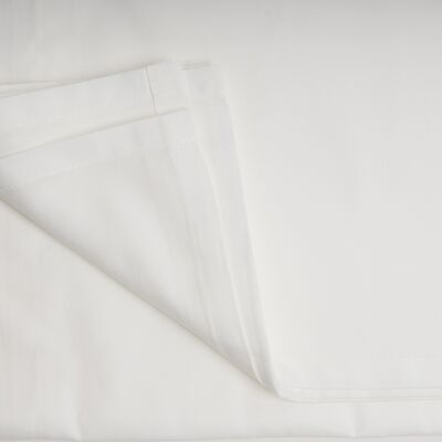 Luxury Organic Cotton Flat Sheet - White - Super King