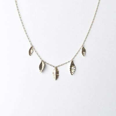 Radiance of the day - Necklace - quintuple LEAF