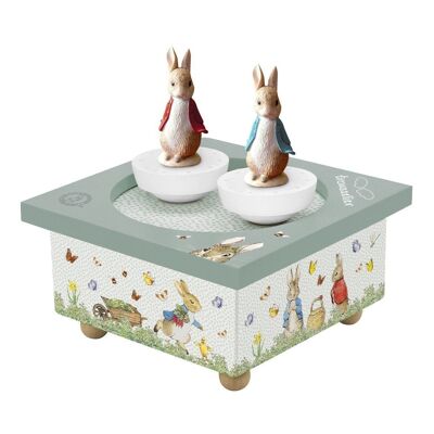 Doudou bébé lapin en coton rose BIRD SONG