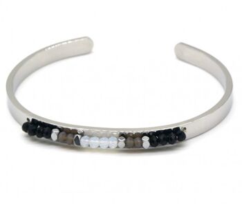 B010-035S Bracelet en acier inoxydable avec perles