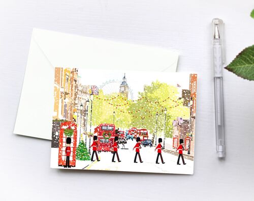 Christmas in London | Blank Greeting Card