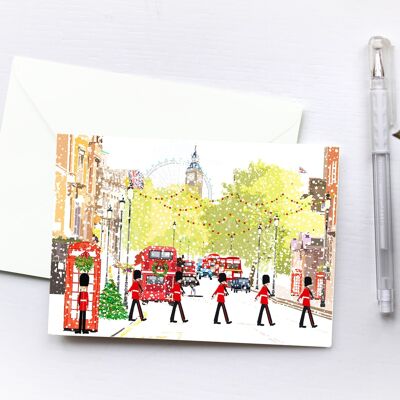 Christmas in London | Blank Greeting Card