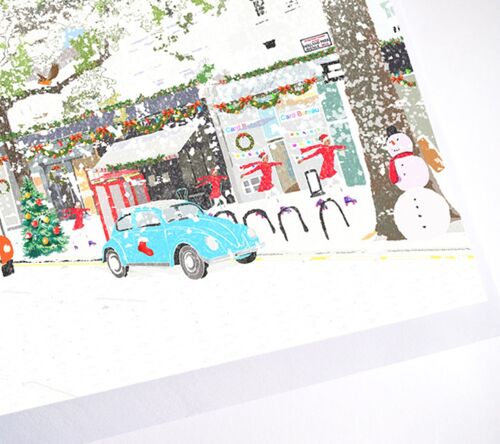 Christmas on Holland Park Avenue | Blank Greeting Card