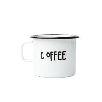 Mug émaillé ‘COFFEE – FUCKOFFEE’ 3