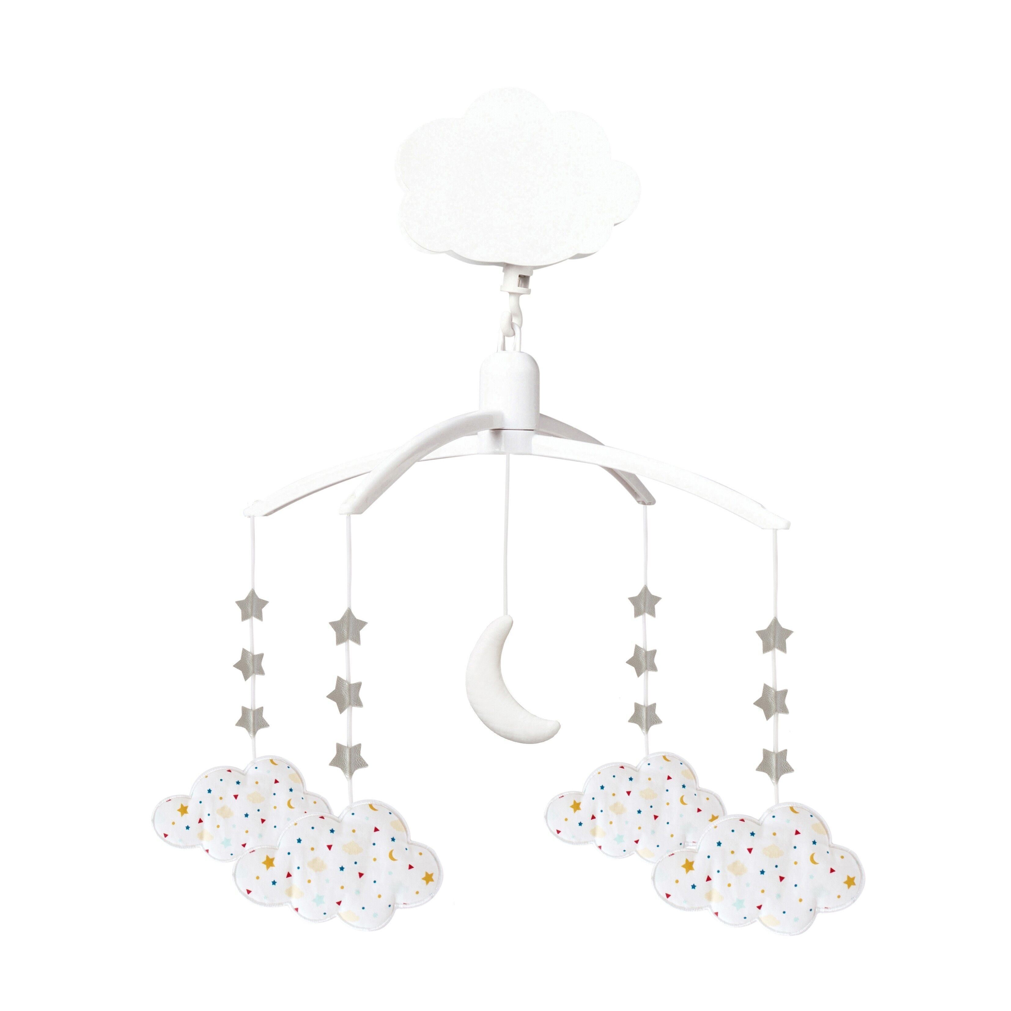 Giostrina musicale Cloud - Tessuti con stelle