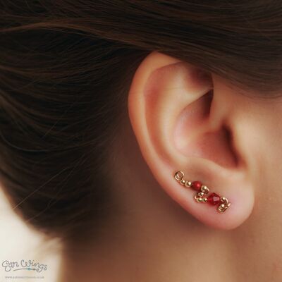 Ear Wings Light Siam 14 Karat Gelbgold