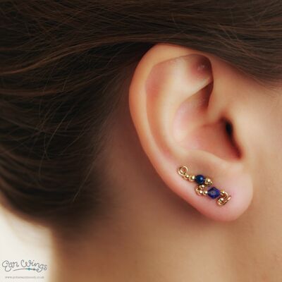 Ear Wings Zaffiro 14ct Yellow Gold