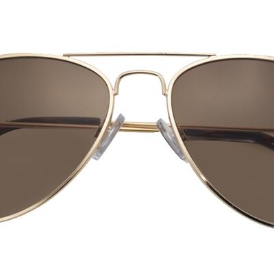 Lunettes de soleil Ann Shiny Gold/marron