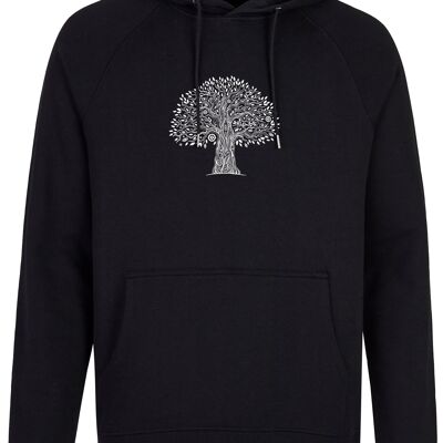 Basic organic hoody (men) treelife - black