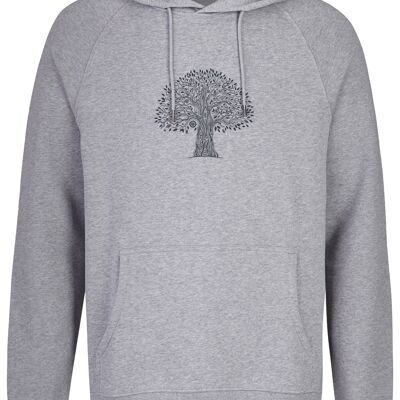 Basic organic hoody (men) treelife gray