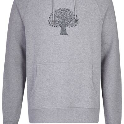 Basic organic hoody (men) treelife gray