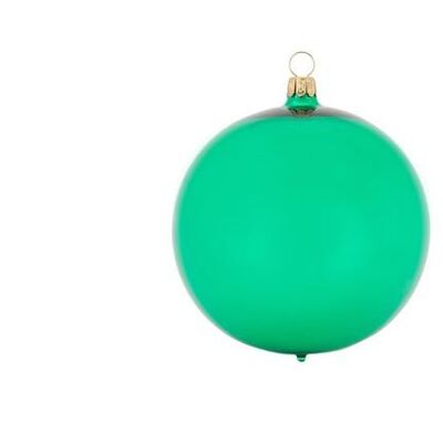 Christmas ball Blubb - green glossy - 10cm