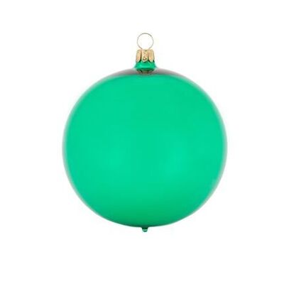 Christmas ball Blubb - green glossy - 15cm
