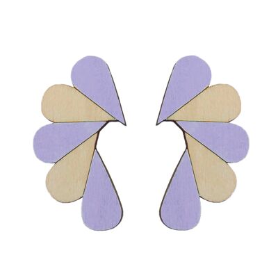 Cry me a river earrings, lavendel wood