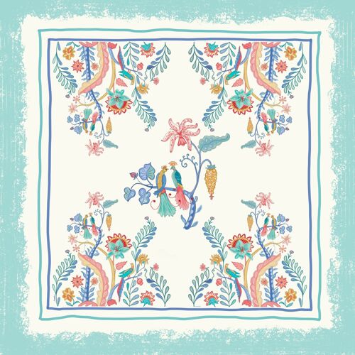 Silk Scarf 'Love Birds'