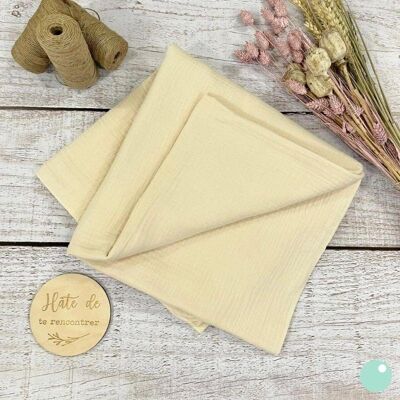 Ecru Double Gauze Blanket