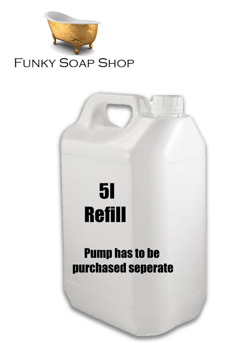 5l ECO- CLEAN LIQUID SOAP WITH BLACK PEPPER & LIME, Refill