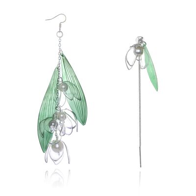 Lily of the Valley Earrings (mismatced)